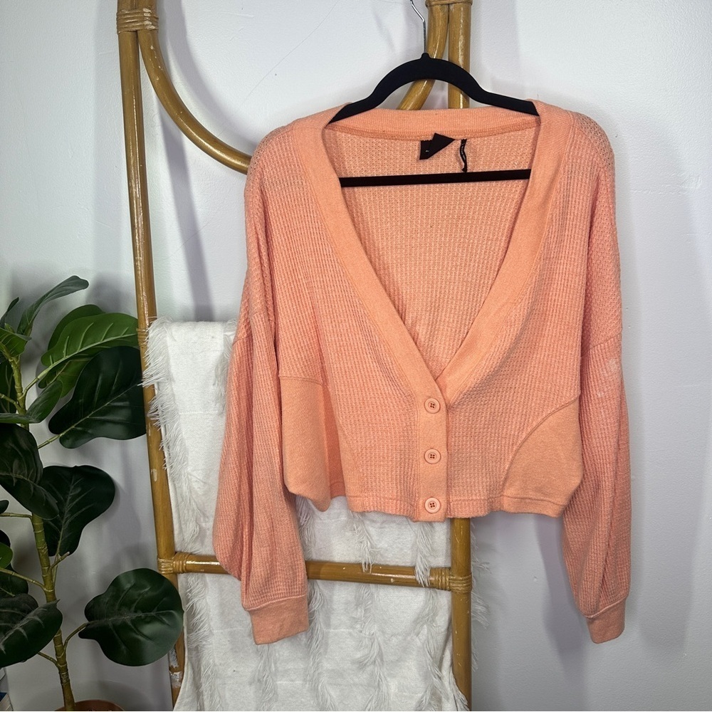 Urban Outfitters Out From Under Pink Cropped Cardigan sz M